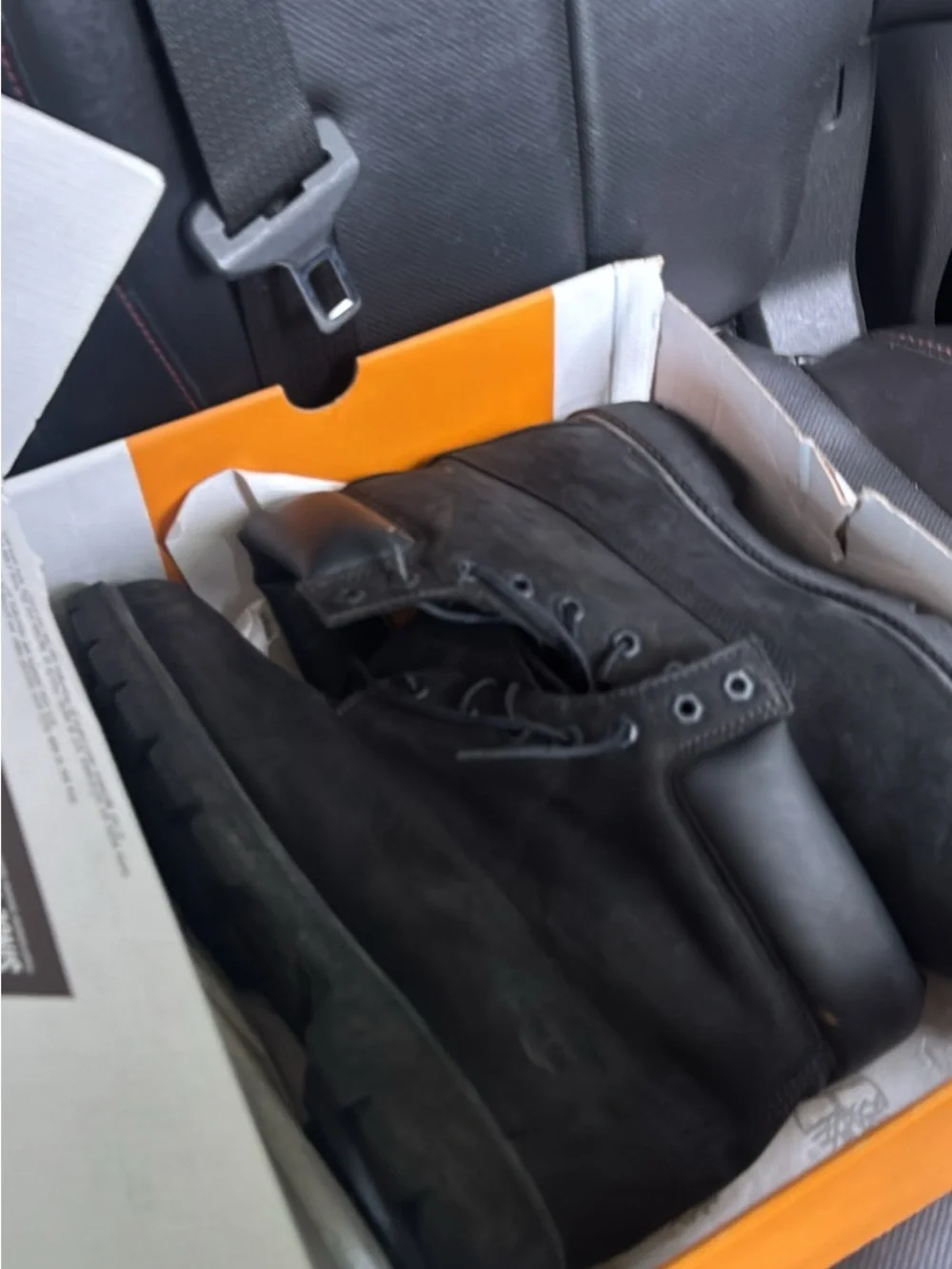 Timberland Men's Boots - Orange & Gray Boxed Pair